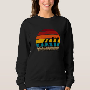 Evolution Grafik Golfer Golfspieler Golfspiel Golf Sweatshirt