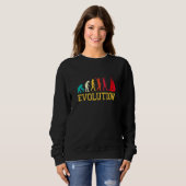 Evolution Grafik Segelboot Kapitän Segeln Meer Boa Sweatshirt (Vorne ganz)