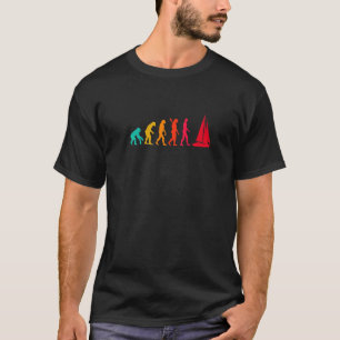 Evolution Grafik Segelboot Kapitän Segeln Meer Boa T-Shirt