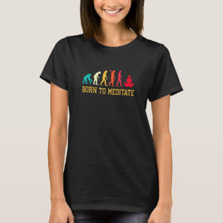 Evolution Grafische Meditation Meditation Entspann T-Shirt