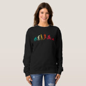 Evolution Grafischer Triathlon-Laufbiker Sweatshirt (Vorne ganz)