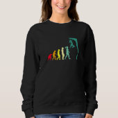 Evolution Gratis Klettern für Frauen Sweatshirt (Vorderseite)