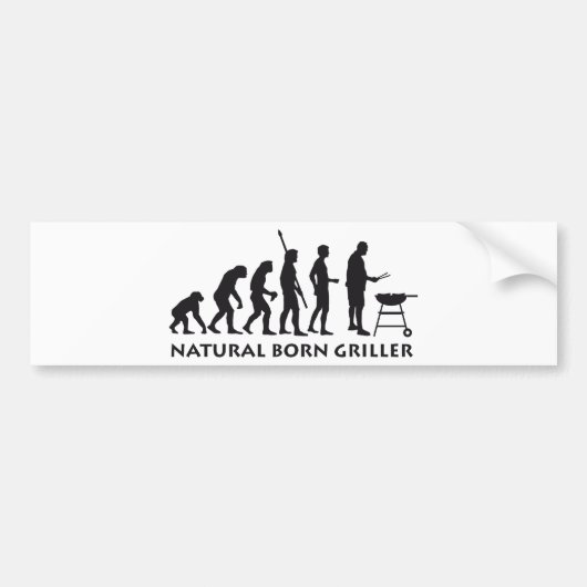 evolution grill autoaufkleber (Vorne)