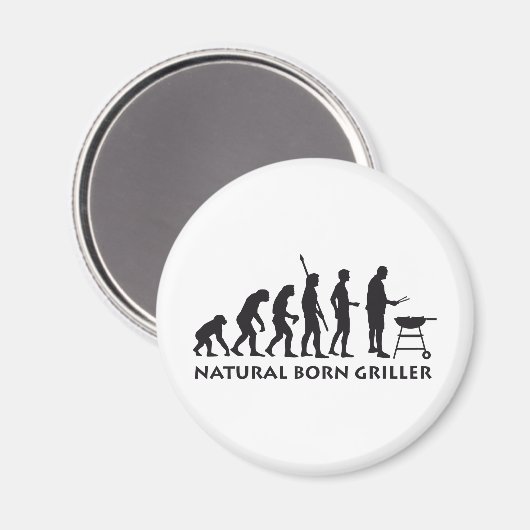 evolution grill magnet (Vorderseite/Rückseite)