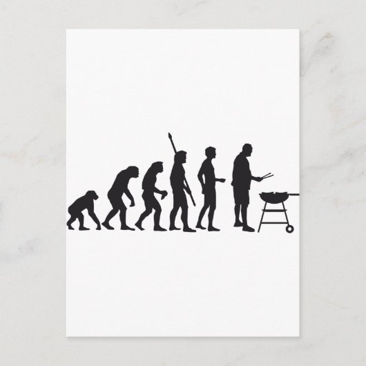 Evolution Grill Postkarte (Vorderseite)
