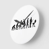 Evolution GRILLEN Koch Runde Wanduhr (Winkel)