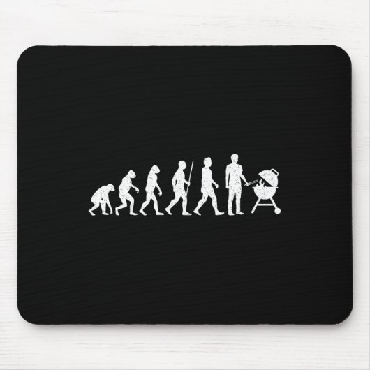 Evolution Grilling Funny Grillen Grill Rbecue Mousepad (Vorne)