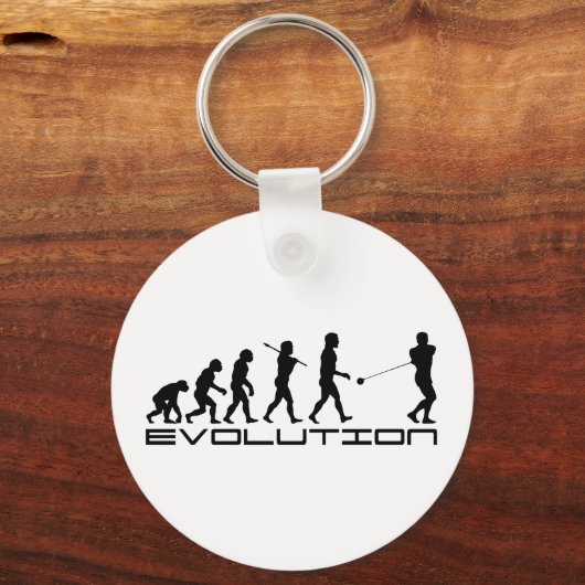 Evolution Hammer Throw Schlüsselanhänger (Vorderseite)