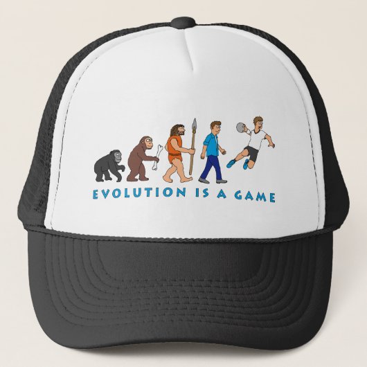 Evolution Handball Comic Style Truckerkappe (Vorderseite)