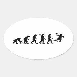 Evolution Handball Ovaler Aufkleber