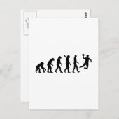 Evolution Handball Postkarte (Vorne/Hinten)