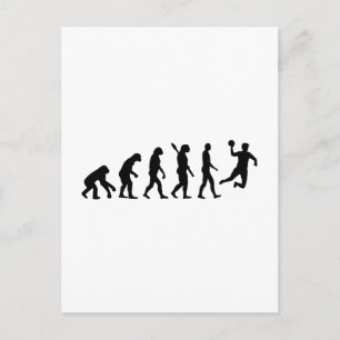 Evolution Handball Postkarte