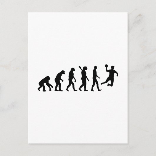 Evolution Handball Postkarte (Vorderseite)