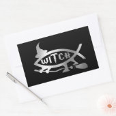 Evolution - Hexe Rechteckiger Aufkleber (Umschlag)