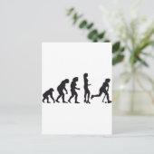 Evolution Hockey Postkarte (Stehend Vorderseite)