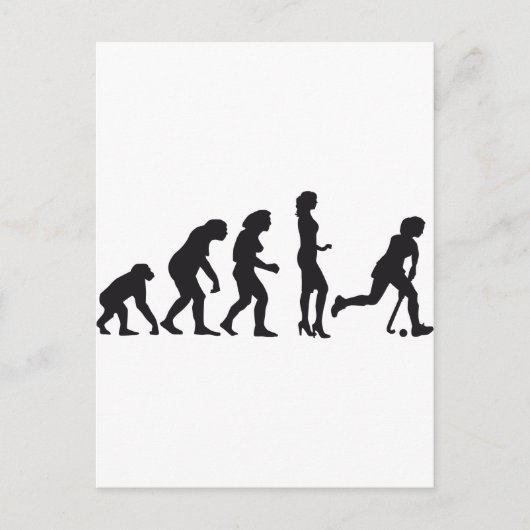 Evolution Hockey Postkarte (Vorderseite)