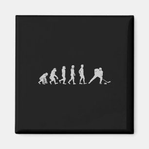 Evolution Hockey Spieler Puck Netz Tor Torwart G Magnet