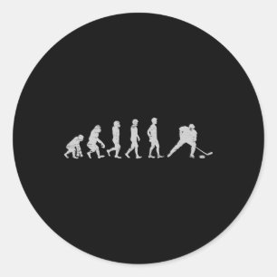 Evolution Hockey Spieler Puck Netz Tor Torwart G Runder Aufkleber