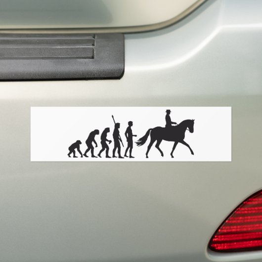 evolution horse riding autoaufkleber (Auf Auto)