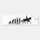 evolution horse riding autoaufkleber (Vorne)