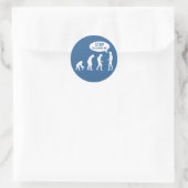 Evolution - hört auf, mir zu folgen! runder aufkleber (Tasche)