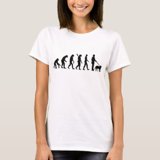 Evolution Hunde laufen T-Shirt