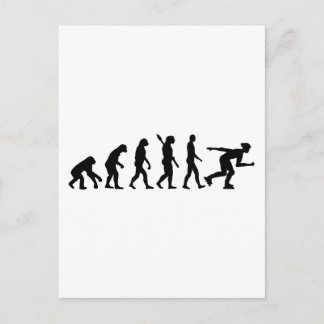 Evolution inline skating postkarte