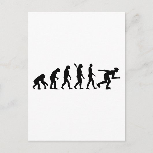Evolution inline skating postkarte (Vorderseite)