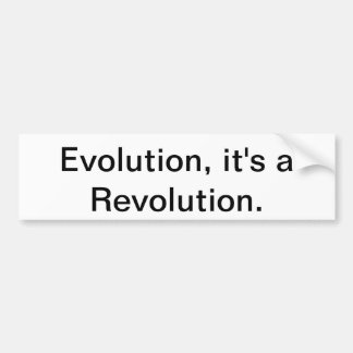 Evolution, ist es eine Revolution Autoaufkleber