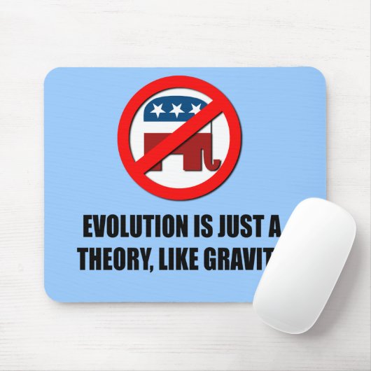 Evolution ist gerade eine Theorie wie Schwerkraft Mousepad (Mit Mouse)