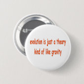 Evolution ist nur eine Theorie Button (Vorne & Hinten)