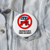 Evolution ist nur eine Theorie wie Gravitation Button (Beispiel)