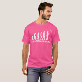 Evolution Jongleur Jonglieren Stift Ball Zirkuslie T-Shirt (Vorne ganz)