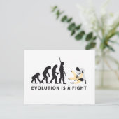 Evolution Judo Postkarte (Stehend Vorderseite)