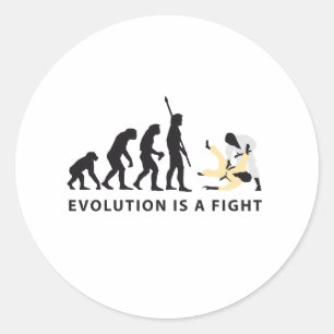 evolution Judo Runder Aufkleber