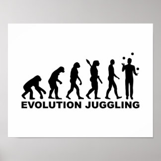 Evolution Juggling Poster