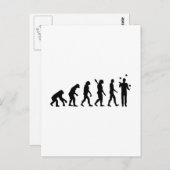 Evolution Juggling Postkarte (Vorne/Hinten)