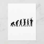 Evolution Juggling Postkarte (Vorderseite)