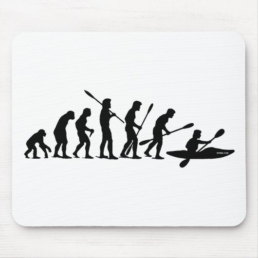 Evolution (Kajak) schaufeln Mousepad (Vorne)