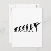 Evolution Karate Postkarte (Vorne/Hinten)