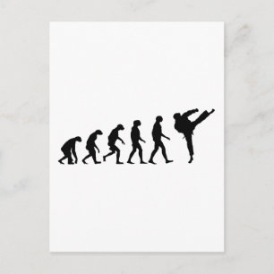 Evolution Karate Postkarte