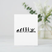 Evolution Kart Postkarte (Stehend Vorderseite)