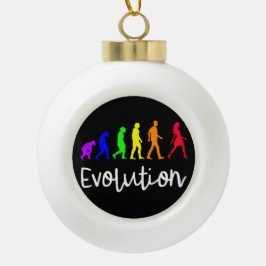 Evolution Keramik Kugel-Ornament