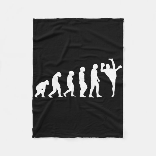 Evolution Kickboxen Kickboxer Fleecedecke (Vorderseite)