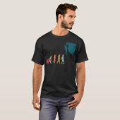 Evolution Kletterer Berge Alpen Bergsteigen T-Shirt (Vorne ganz)