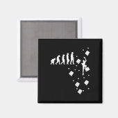 Evolution Klettern Sportklettern Bouldern Klettern Magnet (Vorderseite/Rückseite)