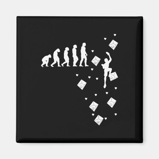 Evolution Klettern Sportklettern Bouldern Klettern Magnet (Vorne)