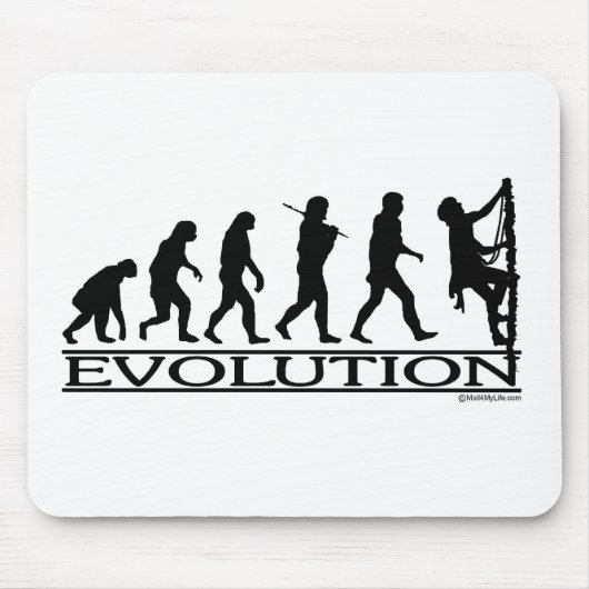 Evolution - kletternd mousepad (Vorne)