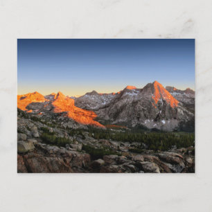 Evolution Lake / Valley Sunset - Sierra Postkarte