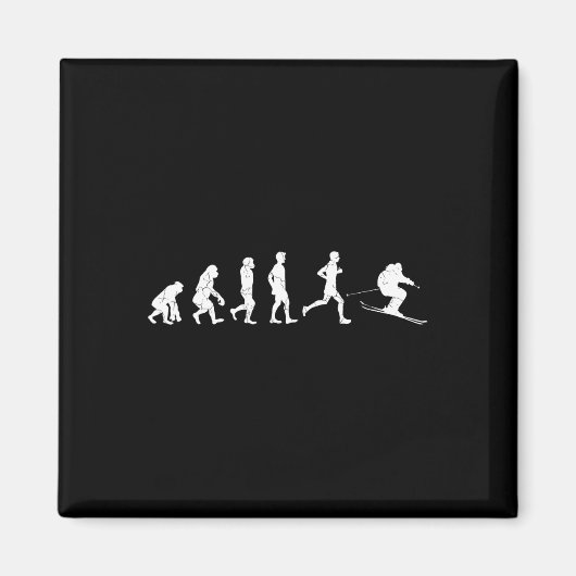 Evolution Langlaufen Wintersportbad Magnet (Vorne)
